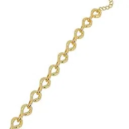 sohi Women The Hammered Orb-Link Chain Bracelet | California Gold Colour | One-Size | Metallic Alloy Material | Lobster Clasp Closure | Bracelet For Casual-picture-18