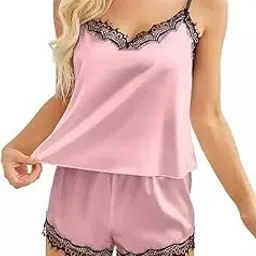 foxboom Women Babydoll Lingerie Set for Honeymoon for Woman Thongs | Sexy Night Dress above Knee Baby Doll Night Dress-picture-33