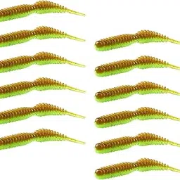 THE STYLE SUTRA Swinging Lures Gifts Wave Fishing Lures for Trout Saltwater Mandarin Fishing Green 12x 63mm1.5g-picture-13