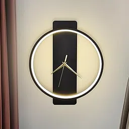 Smartway 16W Chrono Modern LED Wall Lamp with Clock | 3 Light Modes (Warm, Natural & Cool White) | Decorative Lamp for Living Room, Bedroom & Bedside | 1-Year Warranty-picture-45