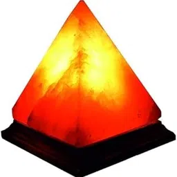 SWEET ENERGY Himalayan Rock Salt Lamp, Pyramid Shape, 15cm, Pink Orange, Wooden Base, Touch Control-picture-38