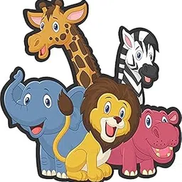 Skywalk Cute Decorative Wooden Jungle Animals Fridge Magnet,Perfect for Decoration and Animal Lovers,Learning and Educational Magnets for Kids-picture-17