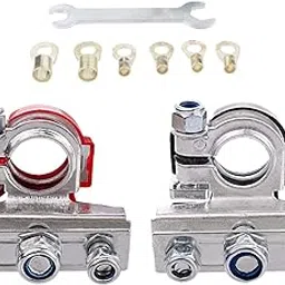 MYADDICTION Quick Disconnect Car Battery Terminal Positive Negative Fits for Car Van-picture-60