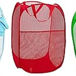 Kuber Industries Nylon 3 Piece Mesh Laundry Basket, 30Ltr (Multi)-CTKTC26020-picture-15