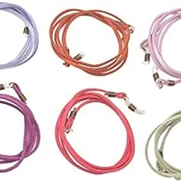 lichts 6 pcs Mixed Colors Velvet Eyeglass Sunglasses Holder Chain Lanyard Strap-picture-18