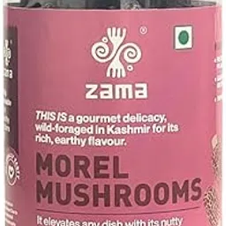 Zama Organics Dried Morel Mushrooms 50 gms | Premium Handpicked Gourmet Mushrooms | Earthy, Smoky Flavor | Ideal for Soups, Sauces, and Risottos | Nutrient-Rich, Supports Immune Health | Sustainably Sourced from Wild Forests-image-58