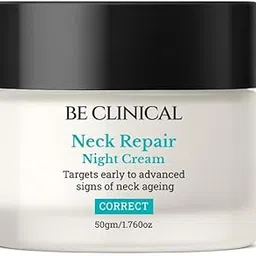 Be Clinical Neck Repair Night Cream | Anti-Ageing Firming Treatment | 0.2% Retinol, 2.5% Matrixyl 3000, 5% Glaucine Complex | Neck Lines, Wrinkles and Sagging-image-2