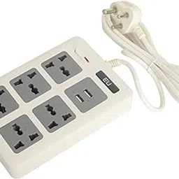 EU:-Power Strip Surge Protector - Wall Mount, 5 Outlets with 2 USB Ports, 10FT Heavy Duty Extension Cord with Multiple Outlets, Charging Station Overload Protection for Home,shope,Office etc.-picture-31