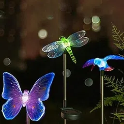Tuch-much Solar Lights,Hummingbird,Butterfly & Dragonfly Solar Garden Stake Light for Home Outdoor Decoration LED Lamp (Set of 2)-picture-26