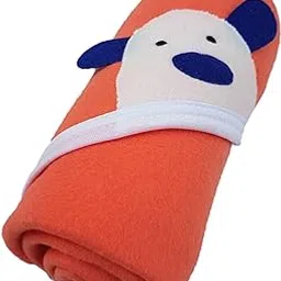 NAMAN Baby Blankets New Born Combo of All Season Hooded Wrappers Cum Towel for Baby Boys and Baby Girls NM-4200-ORANGE-picture-58