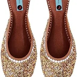 pehnawacraft Cindrella Mule i for Women | Punjabi Jutti | Mojari for Ladies | Bridal Soft Leather Ethnic Juttis-picture-18