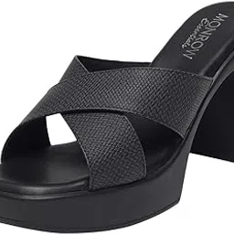 monrow Fancy and Stylish Trendy and Lightweight Casual Regularwear Vegan Platform Heels for Women and Girls-picture-35
