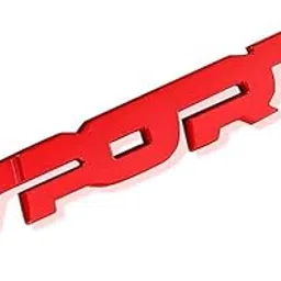 SMTPTL Sport Car Logo Emblem – Universal Fit 3D Metal Auto Badge for Hood, Trunk & Side Panels | Sleek & Weatherproof Design (RED)-picture-10