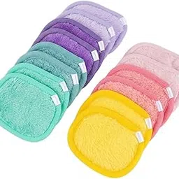 Digital Shoppy Flannel Washable & Reusable Makeup Remover Pads (7-Pack) Multicolor-picture-13
