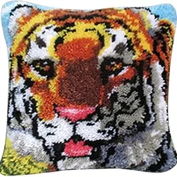 Lichts Latch Hook Kits DIY Animal Pattern Pillow Making Package 43x43cm Tiger-picture-23