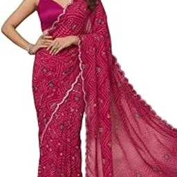 femori Elegant Black Georgette Sequined Saree with Embroidered Motifs, Designer Party,Wedding, Matching Blouse Piece-picture-28