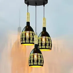 Avior Aluminium Hanging Light for Living Room, Hanging Lamps for Bedroom, Restaurants Lamps and Cafe (Round Cluster)-picture-10
