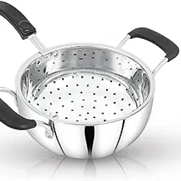 NAVARASA Premium Stainless Steel Deep Kadai 1.9 Liter with Mesh Frying Basket 1.8 Liter with Comfort Handles | Perfect for Deep Frying, Stir-Frying, and Sautéing | Durable and All Cooktop Compatible-picture-11