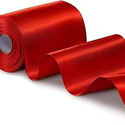 IMPRINT 3 Inch Wide 10 Meter Longs | Red Satin Ribbon | Perfect for Crafts, Gift Wrapping, Bow Making and More | Pack of 1-picture-21