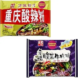 UMAI ZHENGWEN Chongqing, Laotan Pickled Vegetable Instant Hot & Sour Sweet Potato Glass Noodles | Chongqing Style Instant | Instant Sweet Potato | Superfood | 4 Seasonings Inside| Healthy | Pack of 2-picture-39