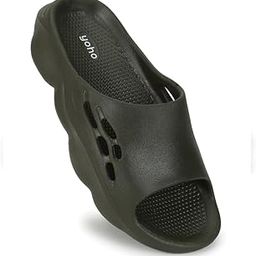 yoho Dolphy EVA Sliders For Men | Trending design | Anti-slip sole | Sweat free | Super flexible | Ergonomic and cushioned footbed-picture-8