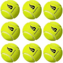 Shopeleven Standard Size Green Rubber Cricket Tennis Balls – Pack of 9, Great for Beginners and Experienced Players in Training Sessions-image-19