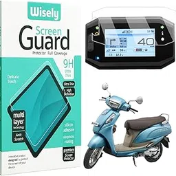 Wisely Premium Screen Guard for SUZUKI ACCESS 125 Ride Connect TFT Display Model (2025) Scooter - Digital Meter Protector - HD Clear, Full Cover - Easy Installation Kit - Speedometer Accessories-picture-24