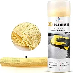CAR SAAZ Super Absorbent PVA Chamois | Leather Towel for Car, Office, Home Cleaning | Super Absorption Chamois Capacity of 250 Ml Water(43X32 cm) (Pack of 1)-picture-10