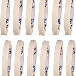 True-Ally Masking Tape 1/2 Inch 12 mm x 20 Meters (Pack of 12) of Multi-Use, Easy Tear Tape. Great for Carpenter Labeling, Painting, Packing and More. Adhesive Leaves No Residue. (12)-picture-15