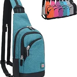 Peicees Sling Bag Small Crossbody Chest Shoulder Hiking Backpack Waterproof Travel Bag for Men Women with Earphone Hole-picture-26