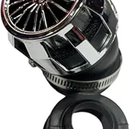 Acube Mart turbine air filter High Performance Motorcycle/Bike Air Filter with adjustable Size 48mm, 42mm,35mm Universal For All Bike (silver)-picture-39