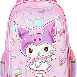 Magical Kuromi Small Backpack for Kids Girls, Sturdy and Water-Resistant, Ideal School Backpack for 3-5 Year Young Boys and Girls, Great for Birthdays Gifts-Pink-image-74