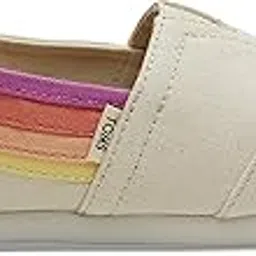 toms Kids Girl's Alpargata (Little Kid/Big Kid) Navy Electric Love Print/Glow in The Dark-picture-13