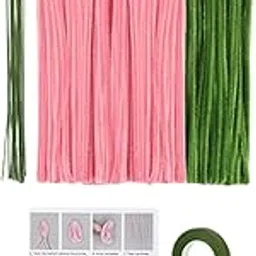 MERISHOPP® Pipe Cleaner Flowers Craft Kit Accessories Bouquet Making for Family Kit for 10 Tulips|Crafts | Home Arts & Crafts | Floral Crafts | Artificial & Silk Flowers-picture-27