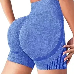 Women's Workout Outfit High Waist Running Shorts for Gym, Yoga, Sports, Stretchable, Breathable Soft Fabric Activewear Workout Wear Shorts Hip Shaper-image-9