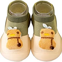 mezon Baby Socks Shoes Anti Skid Rubber Soft Sole Infant Slippers Cotton Mesh Breathable Lightweight Sock Shoes (Multicolor)-picture-15