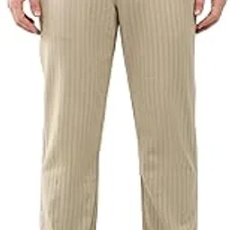 global republic Linen Blend Striped Straight Fit Trouser for Men (ML02-2522)-picture-36