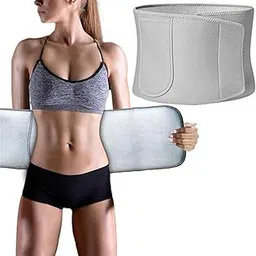 SYOSI Waist Trainer Belt for Women, Grey Waist Trainer and Sweat Band Back Brace Support for Pain Relief Lumbar Strain Reduce Belly Weight Loss Sweat Belt Band Belly Stomach Wrap-picture-16