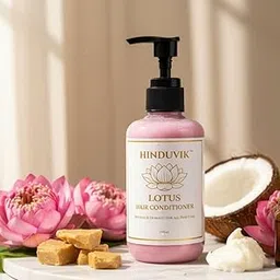 Lotus & Shea Butter Conditioner for Dry & Damaged Hair | With Cocoa, Mango Butter & Almond Oil | Deep Moisture for Frizz Control, Split Ends & Shine | Sulfate & Paraben Free - 200ml-image-63