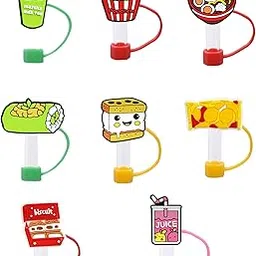 8Pcs Straw Cap, Tumbler Straw Cover for Cup Accessories, Reusable Dust Proof Straw Cap, Universal Fit for Most Tumblers-image-78