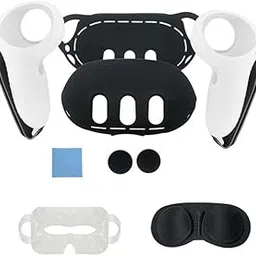 for Met Qest3 Console Protective Case Rocker Cap Grip Controller Protective Cover (Black)-picture-15