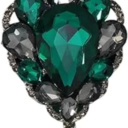 Brooch Pin Fashion Crystal Rhinestone Jewellery Pin Vintage Clothing Accessories Decoration Vintage Full-Diamond Dark Green Brooches For Women- S76-image-63