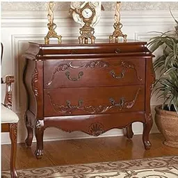 Shilpi Wooden Hand Carved Beautiful Design Decor Royal Console Table (42x16x36)-picture-25