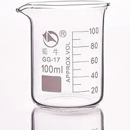 5pcs Beaker in Low Form,Capacity 100ml,Outer Diameter=52mm,Height=72mm,Laboratory Beaker-picture-26