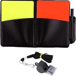 MERISHOPP Soccer Referee Cards Set PVC Football Yellow and Red Card for Outdoor Sports with Book Whistle| Training Aid | Agility Ladder | Resistance Band Set-image-43