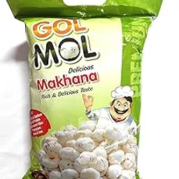 GolMol Makhana | Phool Makhna | Fox Nuts | Lotus seeds | Big Size Makhana | (250 Gm)-picture-41