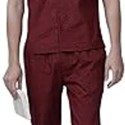 indo cotton Men's Cotton Pyjama Set, Short Sleeve Button-Down Shirt and Long Pants, Light Grey-picture-11