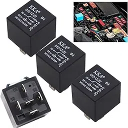 jokormo Pack-4 Automotive Relays, 5 Pin 12V Electronic Control Components, Universal Automobile Parts, for Most Cars, Trucks and Vans (Black)-picture-12