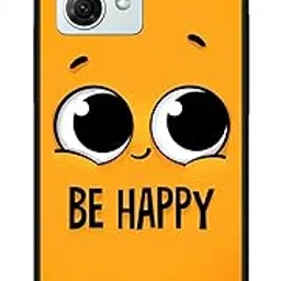 NDCOM for Motorola Moto G84 5G Back Cover Be Happy Eyes Printed Metal Case-picture-25
