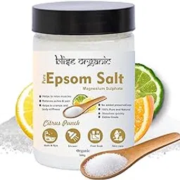 Blise organic 100% Pure Citrus punch Epsom bath salt, fine granules, for bath, skincare, personal care, infused with lemon, orange and bergamot oils -500g-picture-47